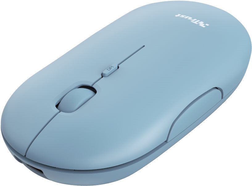 Funkmaus TRUST Puck Wireless Mouse - blau Maus