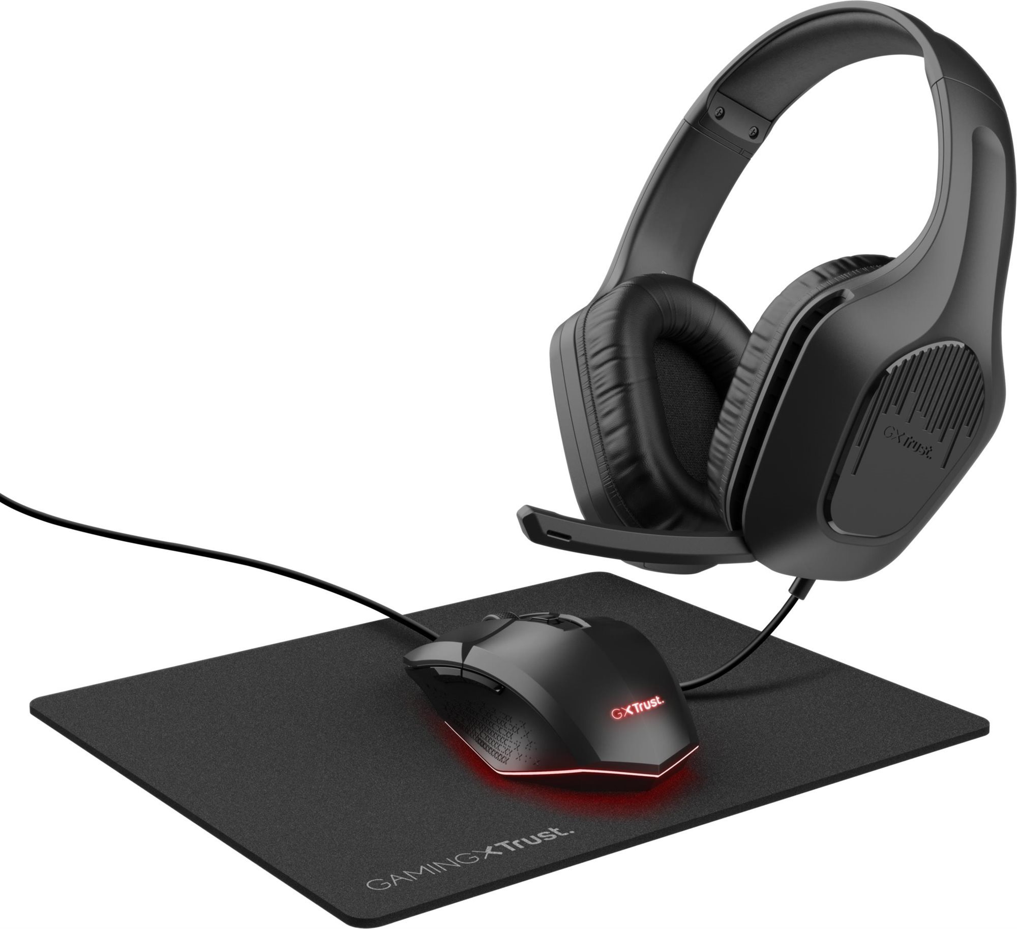 Trust GXT790 TRIDOX 3-IN-1 BUNDLE – čierna Podložka pod myš