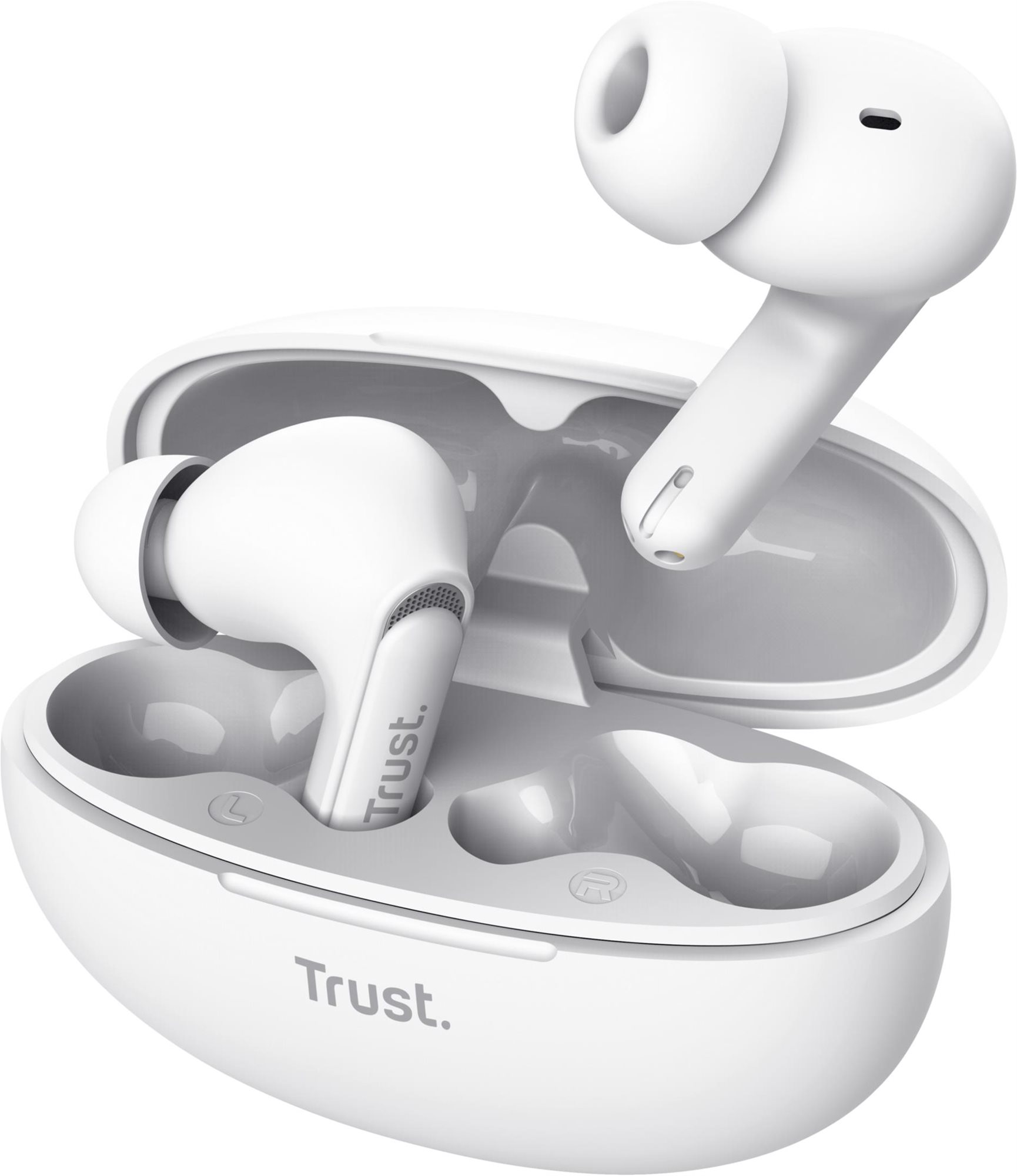 Trust YAVI ENC ECO FRIENDLY earbuds weiß Kabellose Kopfhörer