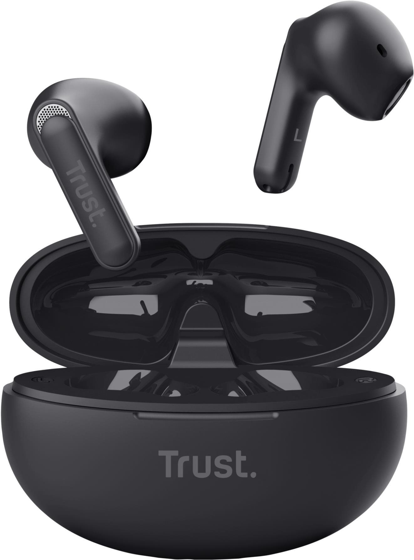 Trust YAVI ENC ECO FRIENDLY earphones, fekete Vezeték nélküli...