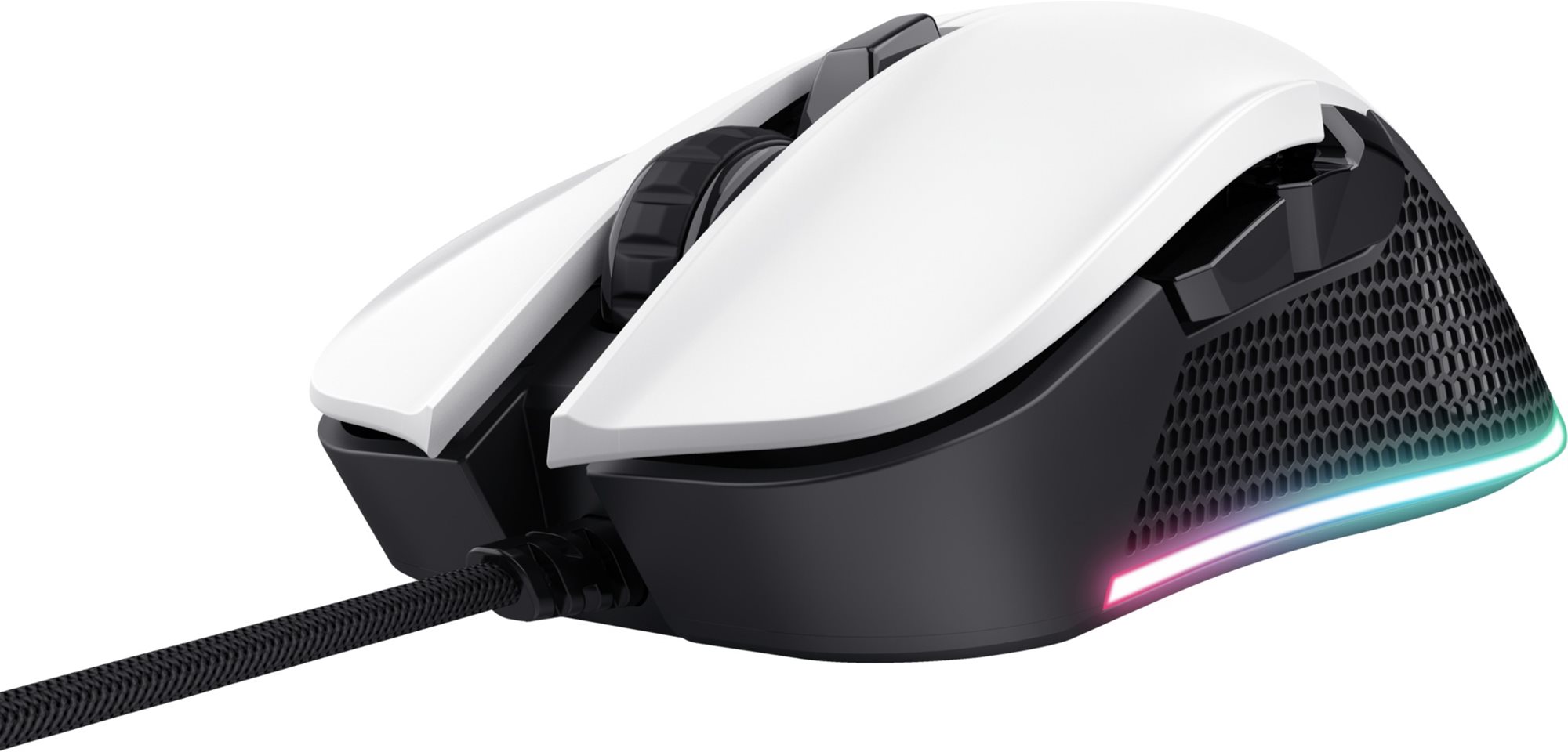 Trust GXT922W YBAR Gaming Mouse ECO, weiß Gaming-Maus