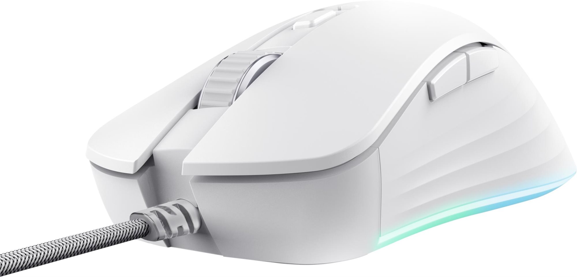 Trust GXT924W YBAR+ High Performance Gaming Mouse White Gamer egér