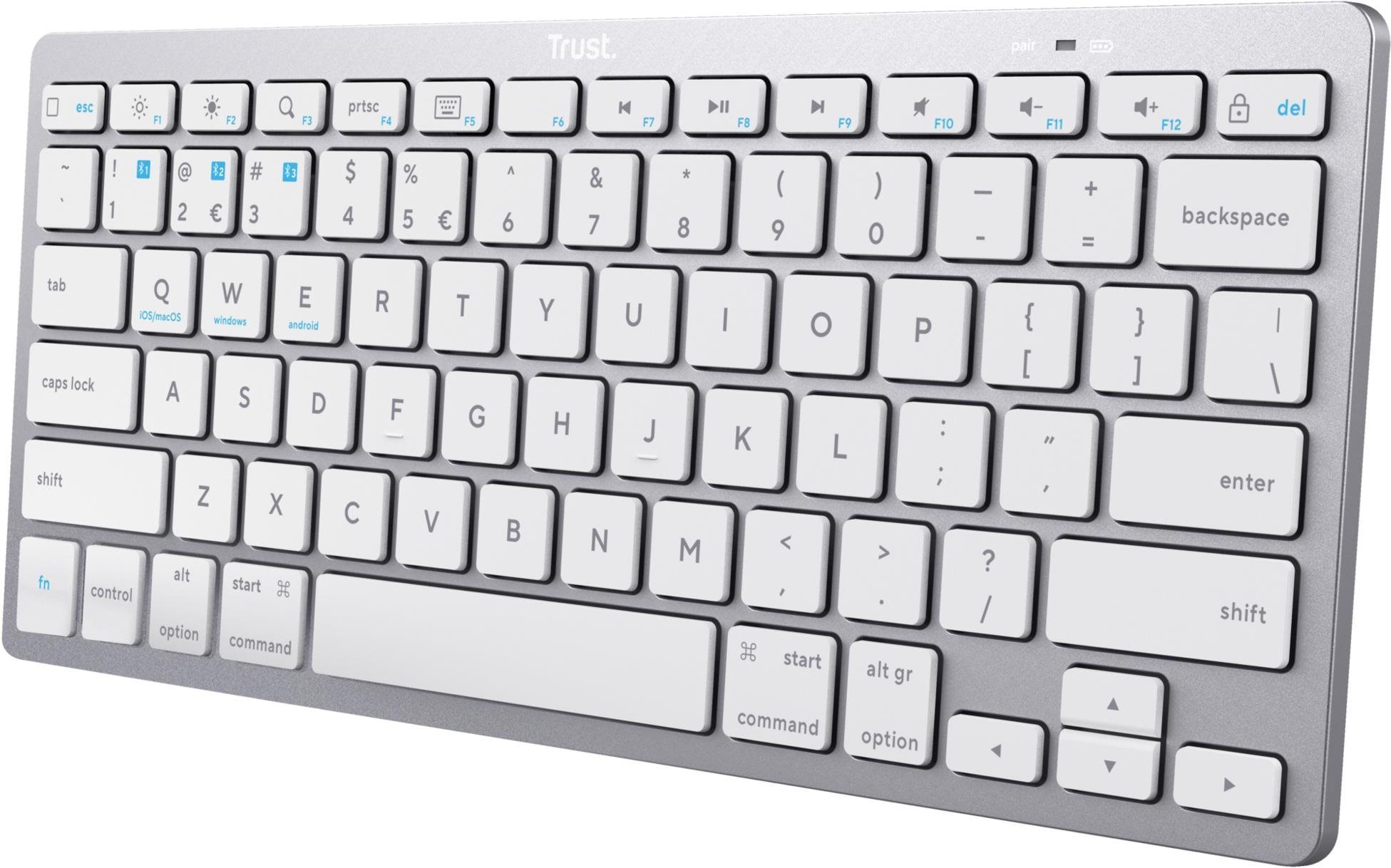 TRUST BASICS Bluetooth Keyboard – US Klávesnica