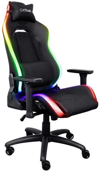Trust GXT 719 Ruya RGB Gaming Chair Black Gamer szék