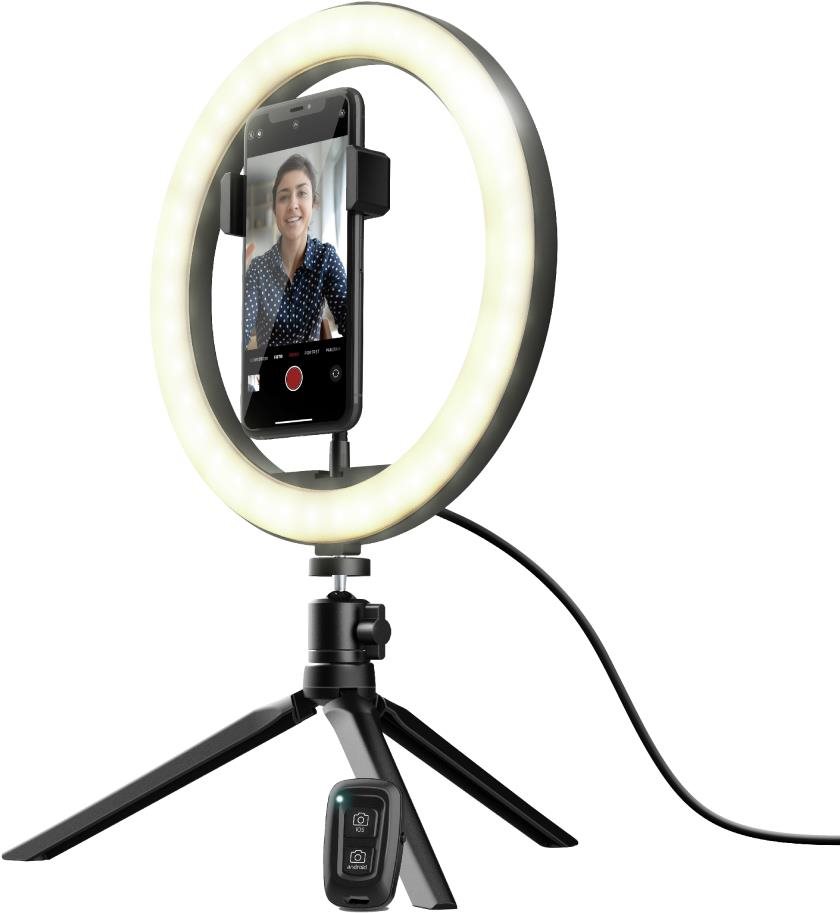 TRUST MAKU RING LIGHT VLOGGING KIT Stúdió lámpa