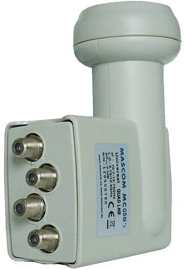 Mascom MCQS01HD Quad LNB 0,1dB Konvertor