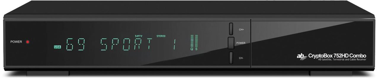 AB CryptoBox 752HD Combo DVB-T2/S2/C Satelitný prijímač