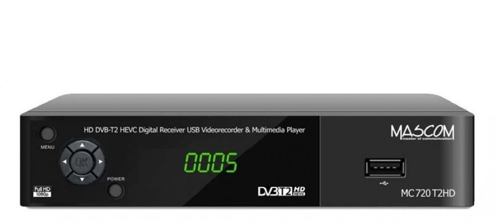 Mascom MC720T2 HD DVB-T2 H.265/HEVC Set-top box