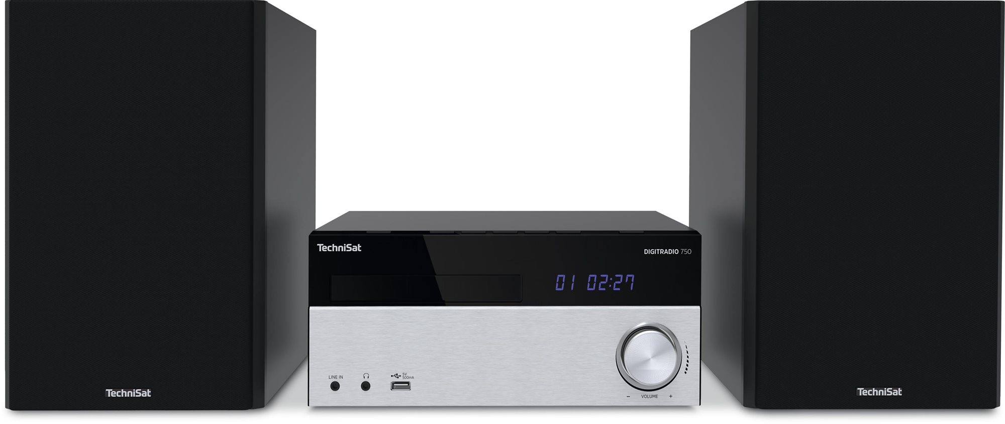 TechniSat DIGITRADIO 750 čierny/strieborný Minisystém
