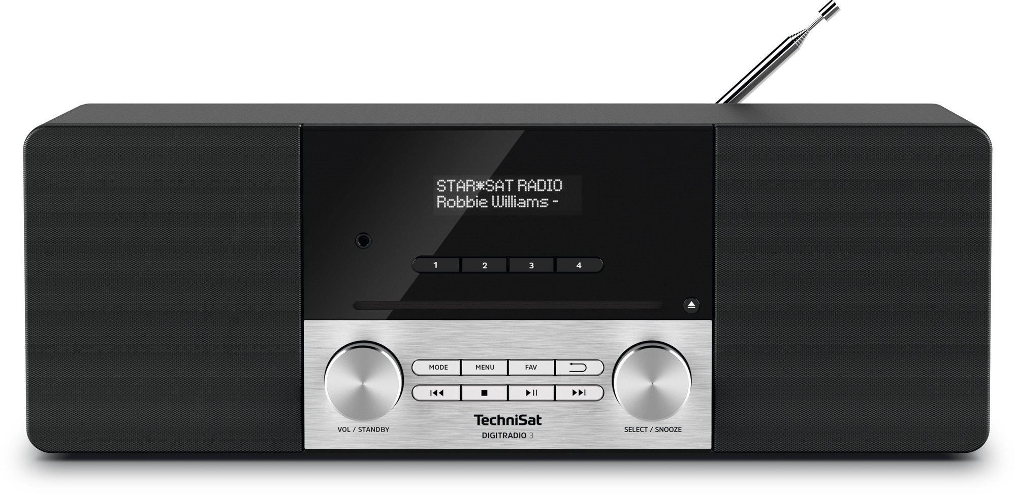TechniSat DIGITRADIO 3 čierne/strieborné Rádio