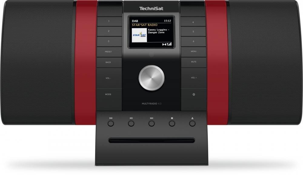TechniSat MULTYRADIO 4.0 čierne/červené Rádio