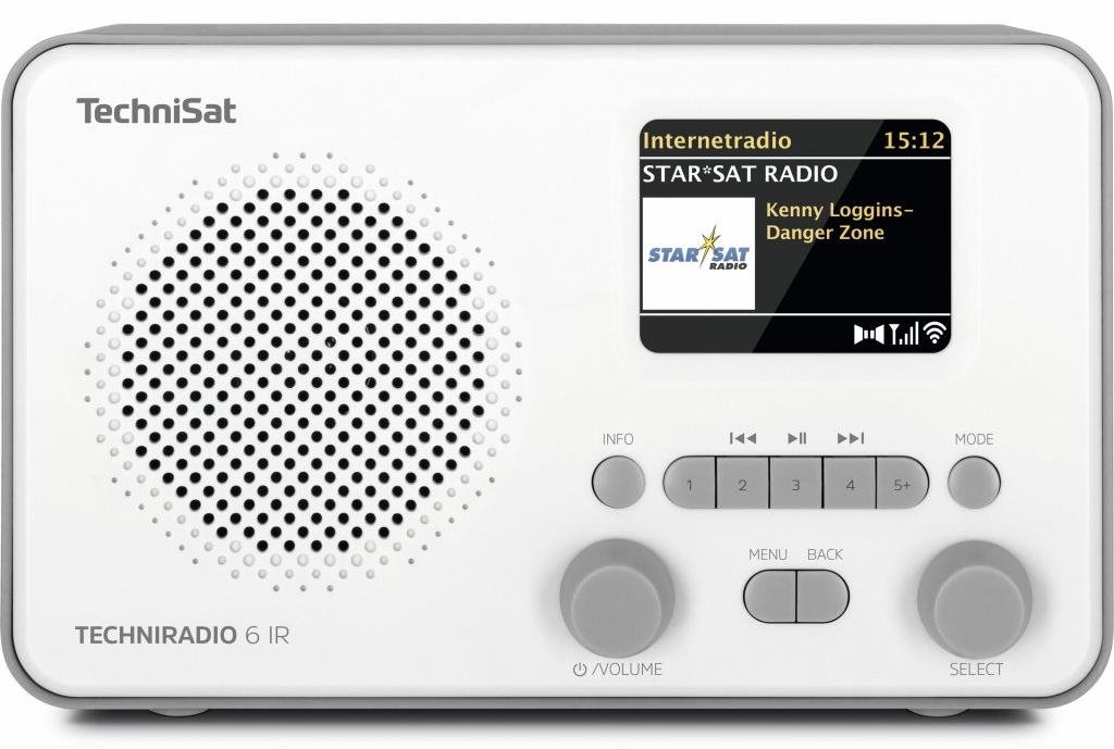 TechniSat TECHNIRADIO 6 IR bielo/sivé Rádio