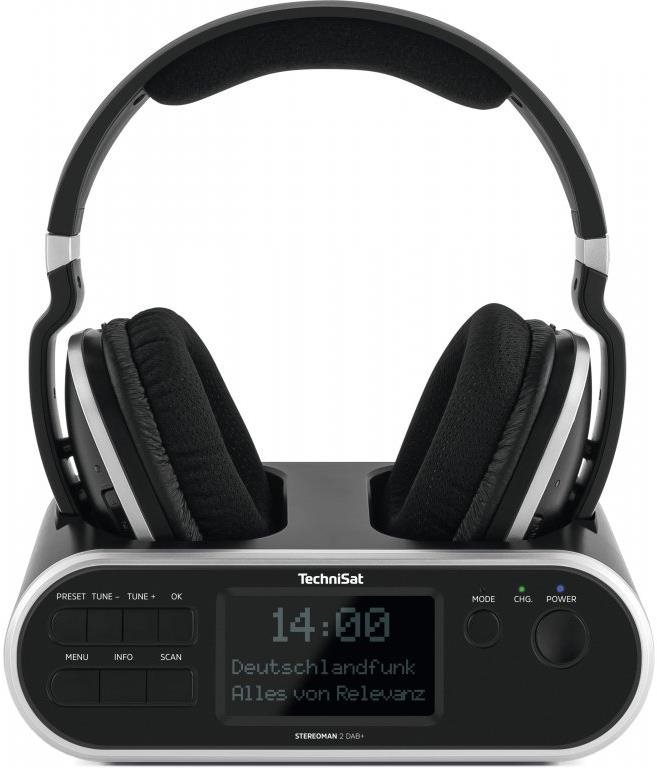 TechniSat STEREOMAN 2 DAB+, black, headphones with DAB+ Vezeték...