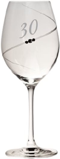 B.BOHEMIAN Jubilejný pohár na víno „30" 470 ml COSMIC 1 ks Pohár