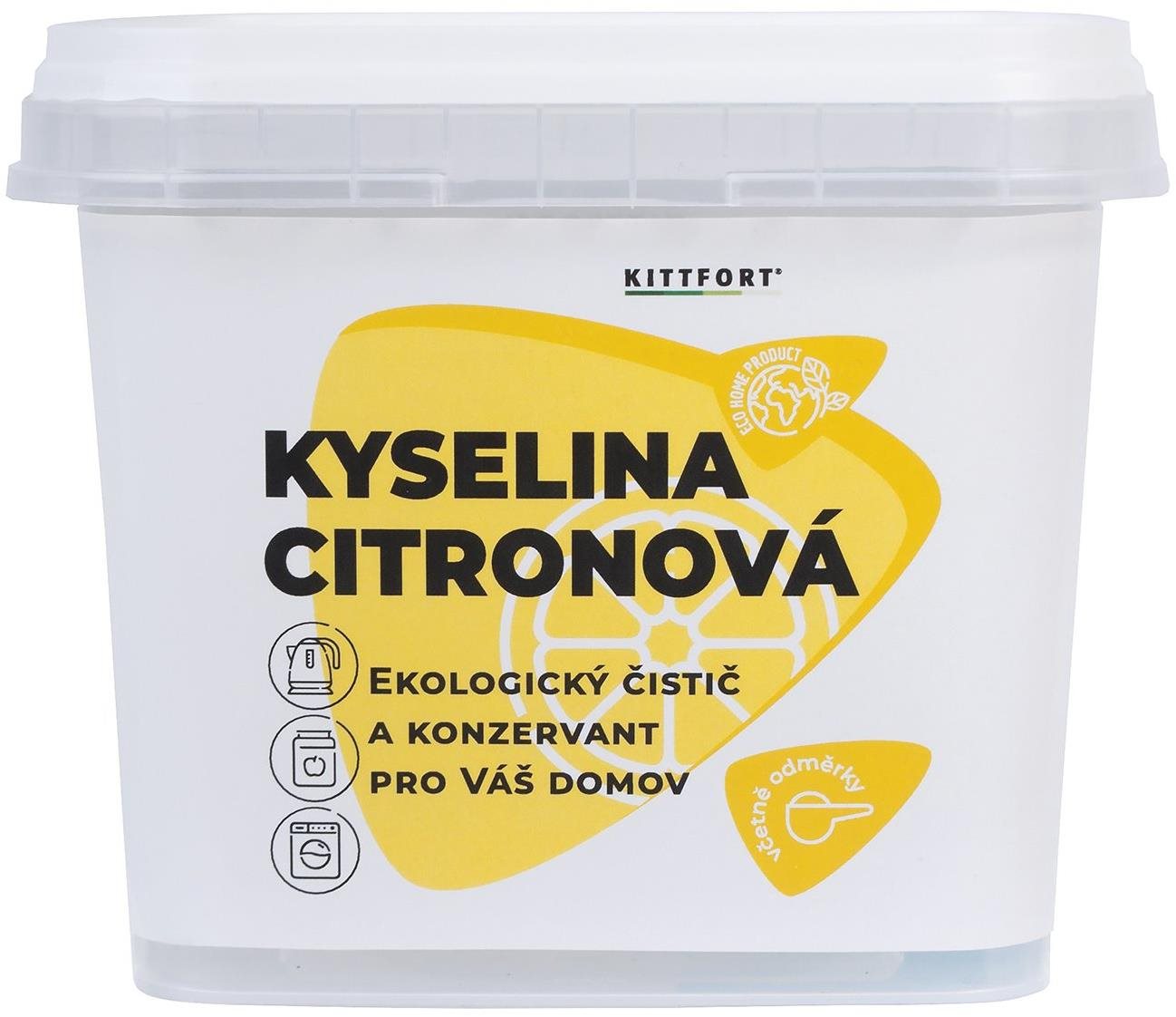 Kittfort Kyselina citrónová E330 1 kg Ekologický čistiaci prostriedok