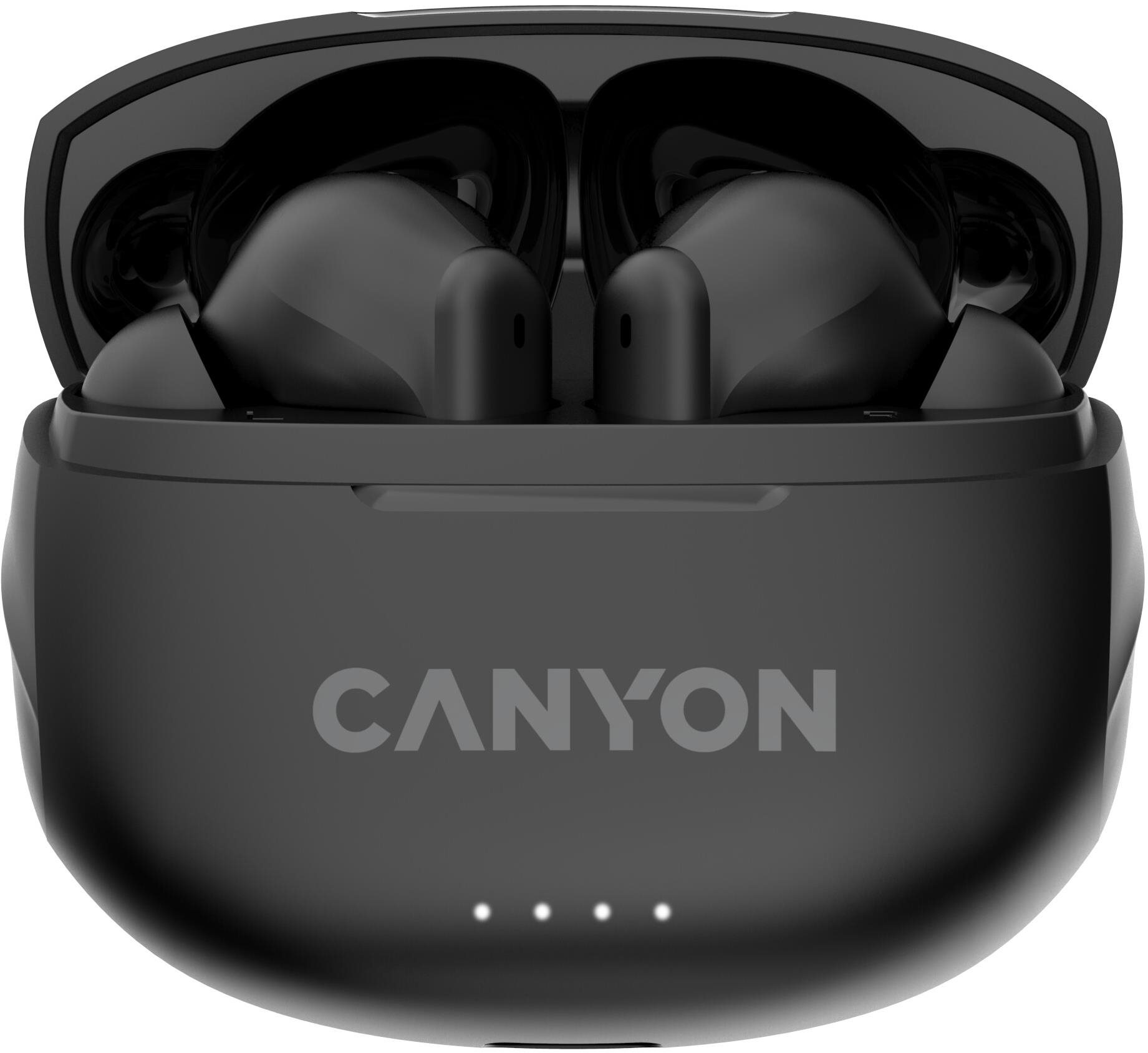 Canyon TWS-8 BT, fekete Vezeték nélküli fül-/fejhallgató