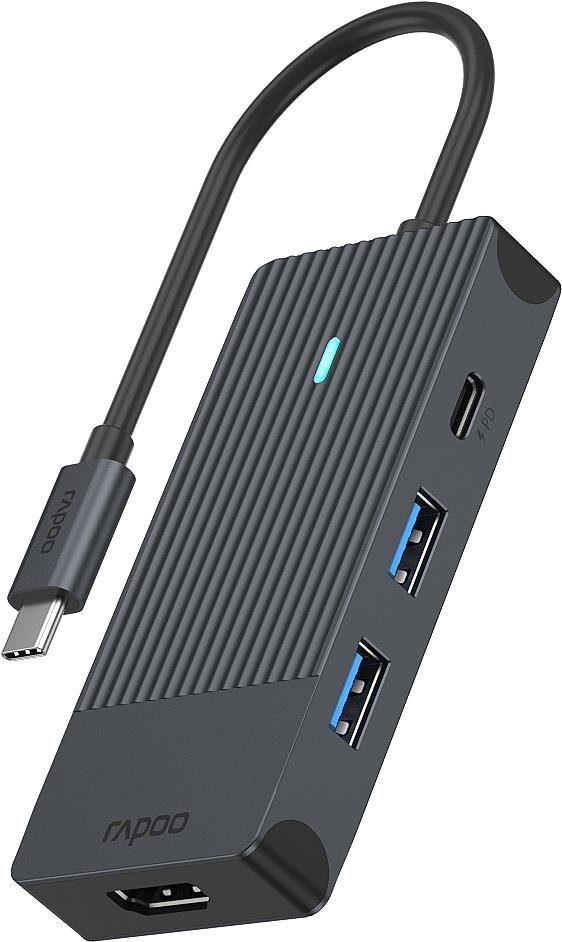Rapoo UCM-2001 4-in-1 USB-C Multiport Adapter Replikátor portov