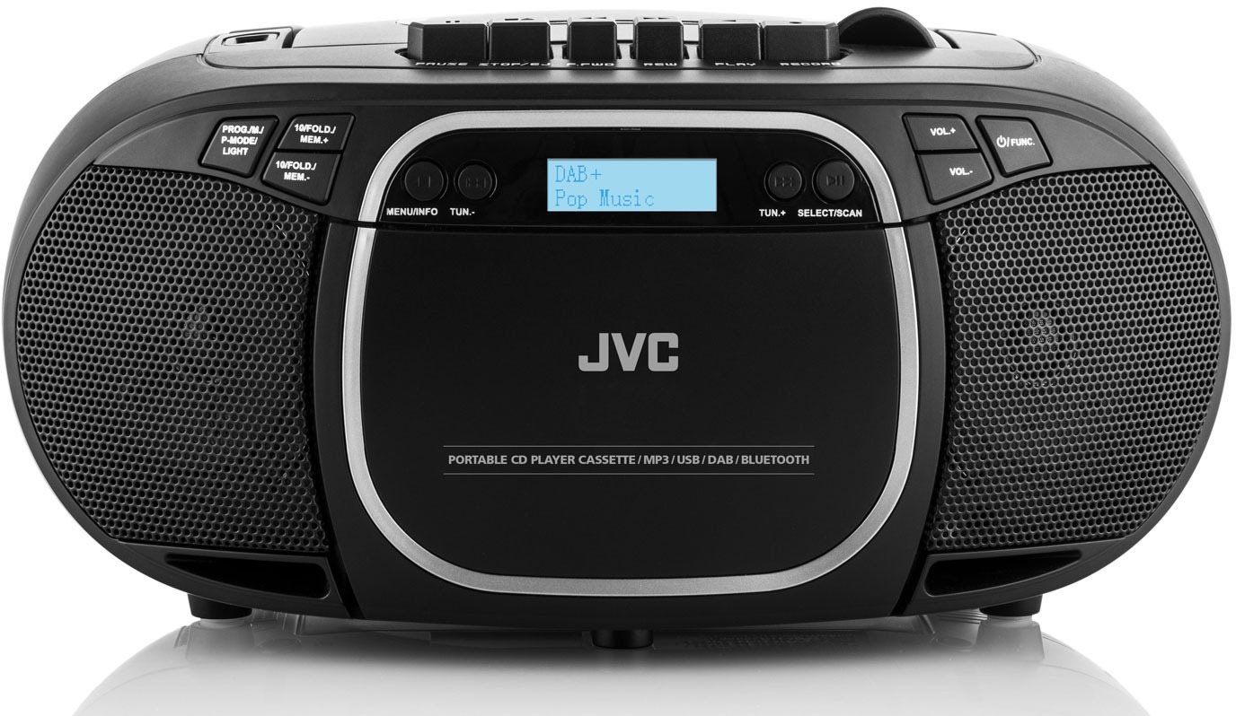 JVC RC-E561B-DAB DAB+ tanúsítvánnyal Rádiómagnó