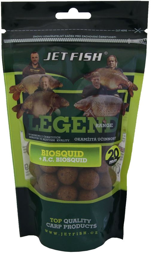 Jet Fish Boilies Legend, Biosquid 20 mm 250 g Boilies