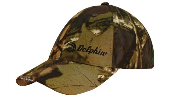 Delphin Kšiltovka s LED Camo Kšiltovka