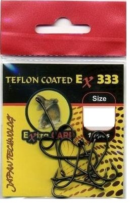 Extra Carp Teflon Hooks EX 333 Veľkosť 2 10 ks Háčik na ryby