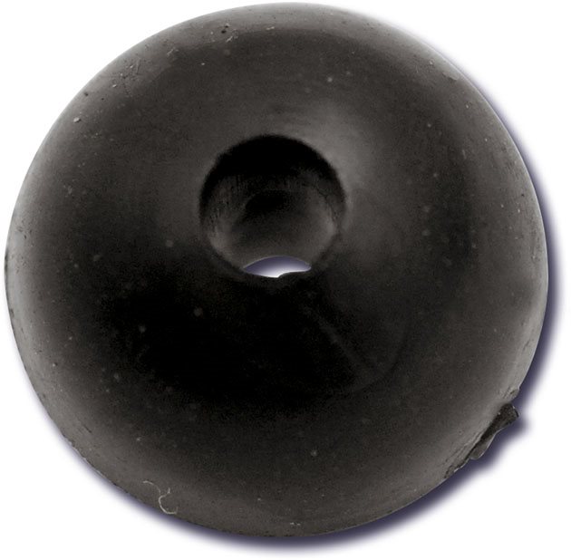 Black Cat Rubber Shock Bead 10 mm 10 ks Korálik