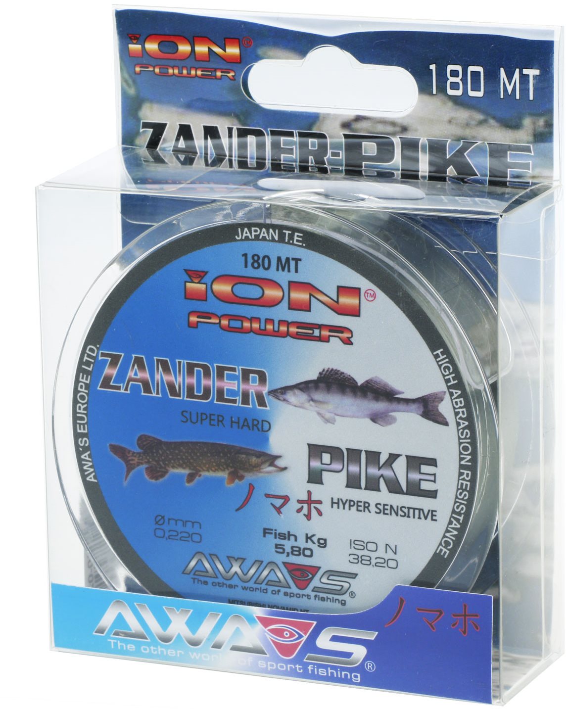 AWA-S – Vlasec Ion Power Zander Pike 0,22 mm 5,8 kg 180 m Silon na...