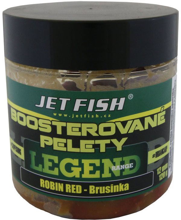 Jet Fish Boosterované pelety Legend Robin Red + Brusinka 12mm 120g...