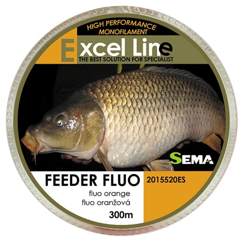 Sema Vlasec Feeder Fluo 0,20 mm 5,85 kg 300 m Silon na ryby