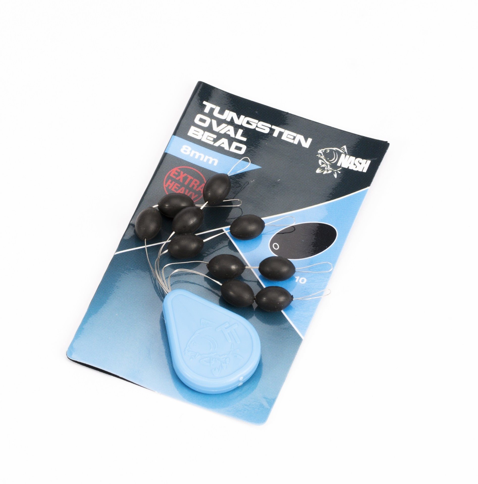 Nash Tungsten Oval Beads 8 mm 10 ks Korálik