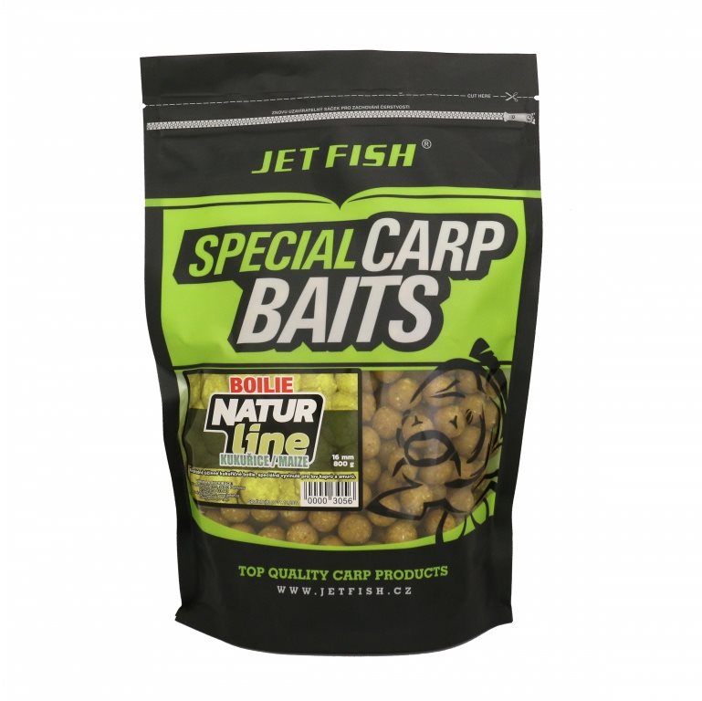 Jet Fish Boilie Natur Line Kukurica 20 mm 800 g Boilies