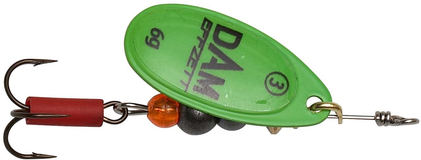 Effzett Fluo Spinner 10 g Veľkosť 4 Green Blyskáč