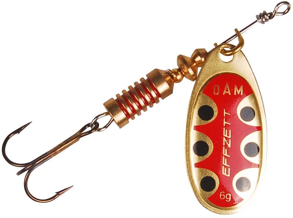 Effzett Standard Spinner 12 g Veľkosť 5 Copper Black Dot Blyskáč