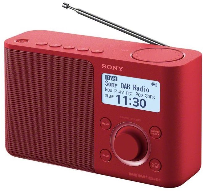 Sony XDR-S61D Rouge Poste radio