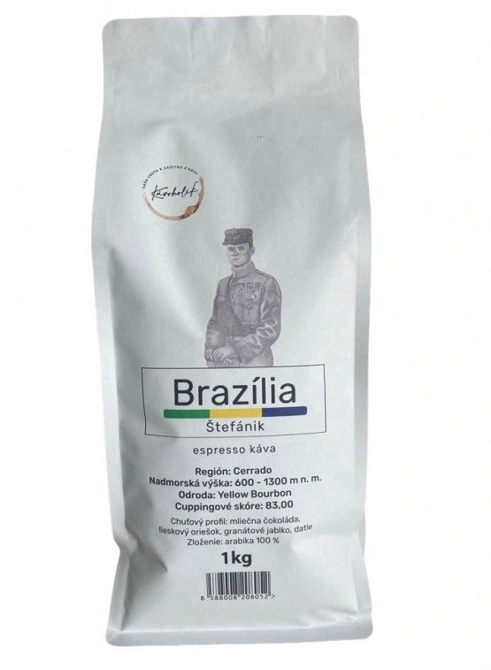 KÁVOHOLIK Štefánik Brazília YB 1 kg Kávé
