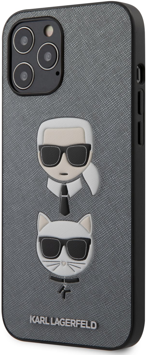 Karl Lagerfeld Saffiano K&C Heads pour Apple iPhone 12 Pro Max...