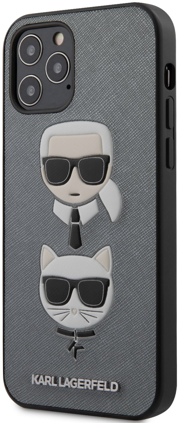 Karl Lagerfeld Saffiano K&C Heads for Apple iPhone 12/12 Pro,...