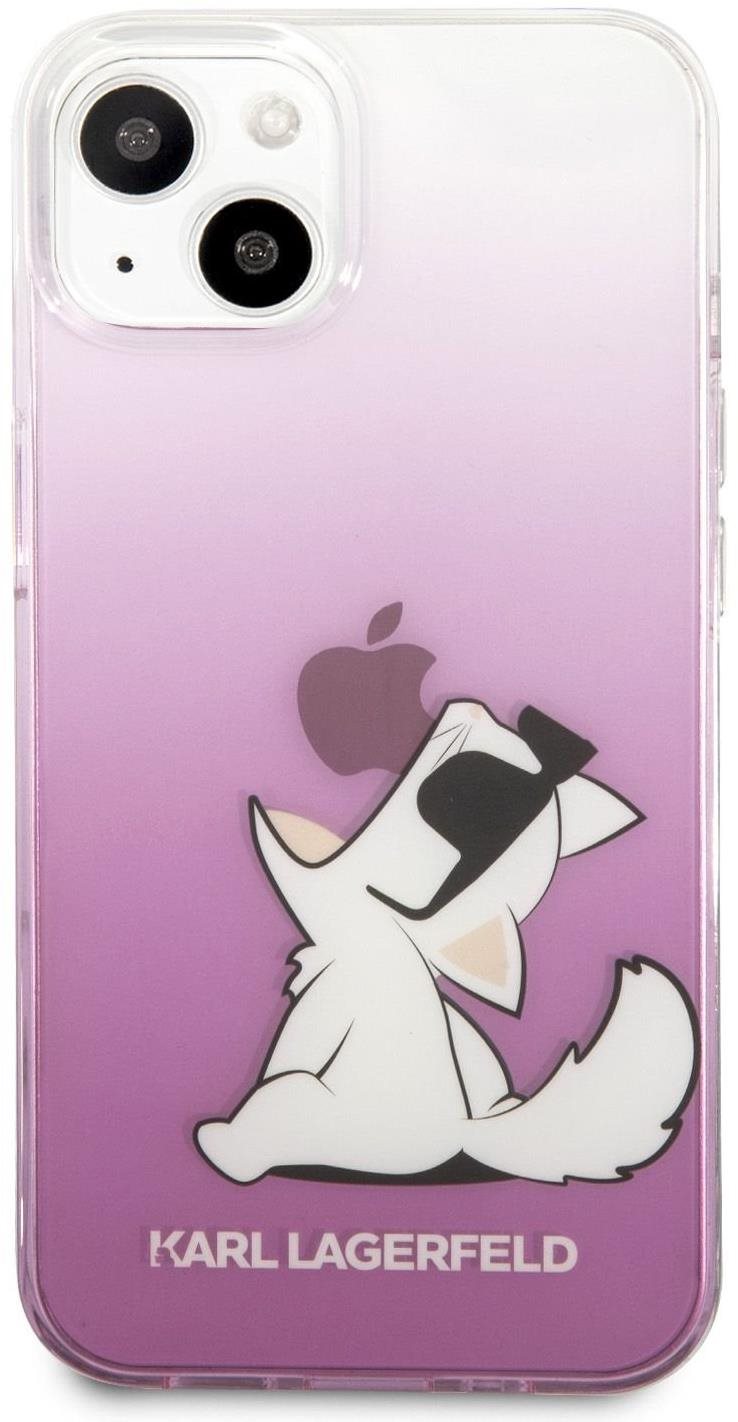 Karl Lagerfeld PC/TPU Choupette Eat Cover for Apple iPhone 13 Pink...