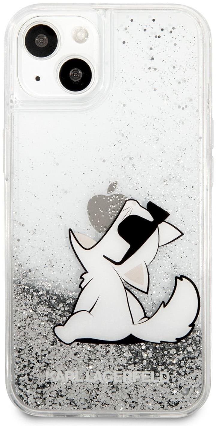 Karl Lagerfeld Liquid Glitter Choupette Eat Cover for Apple iPhone...