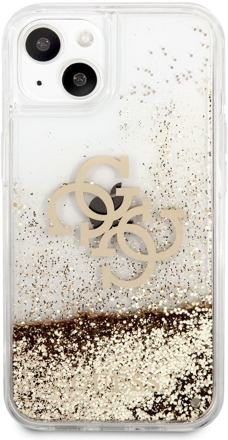 Guess TPU Big 4G Liquid Glitter Gold Back Cover for Apple iPhone 13...
