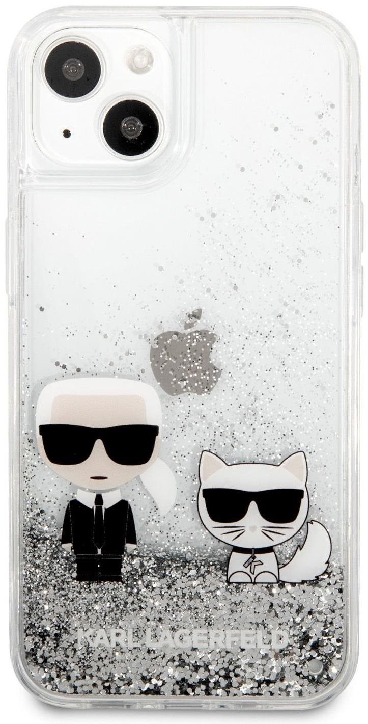 Karl Lagerfeld Liquid Glitter Karl and Choupette Cover for Apple...