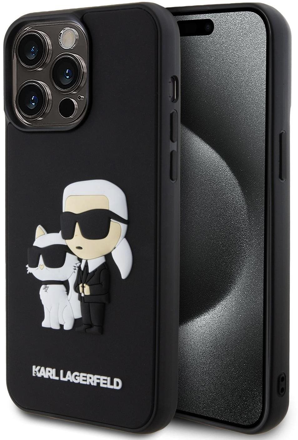 Karl Lagerfeld 3D Rubber Karl and Choupette iPhone 15 Pro Max...