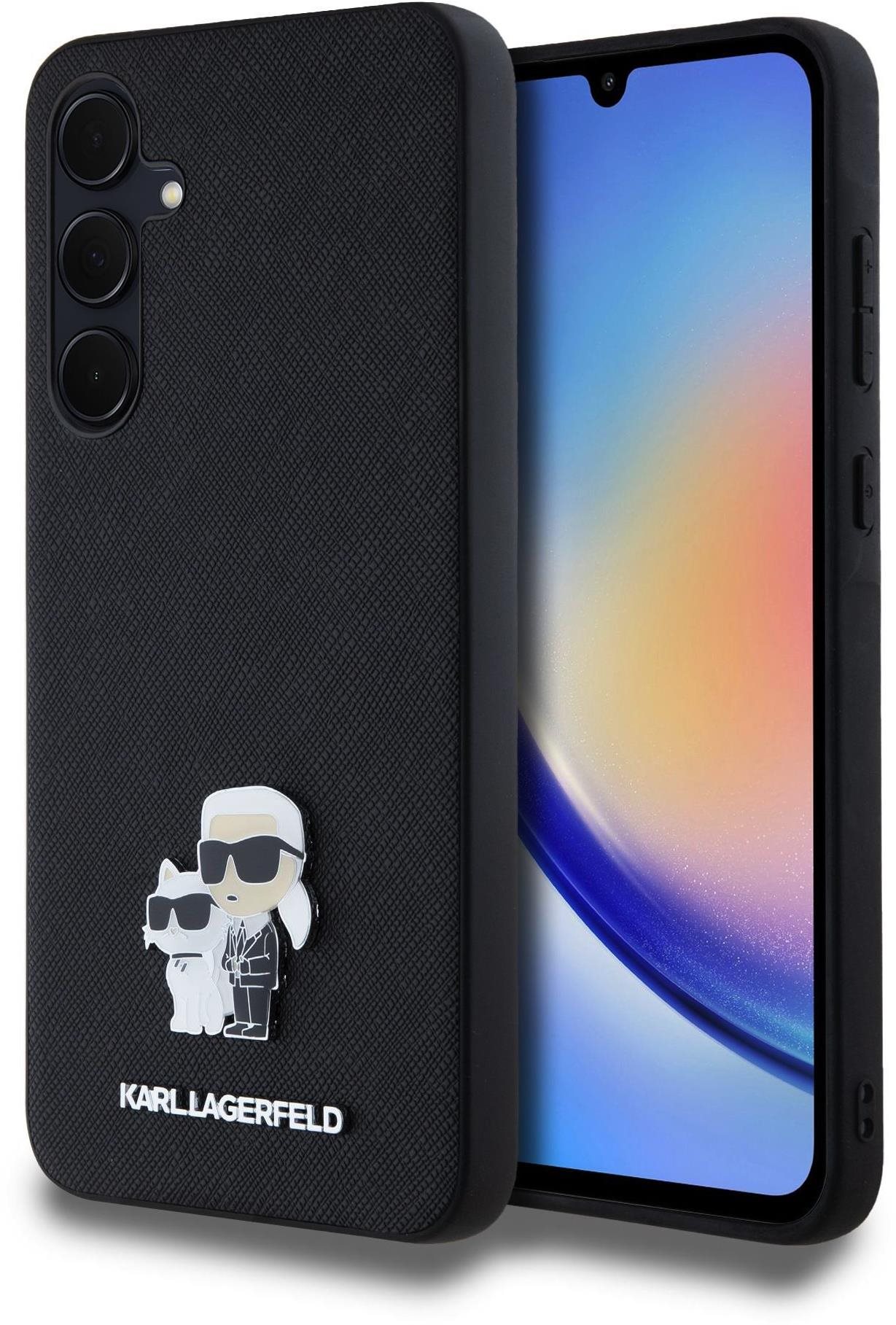 Karl Lagerfeld Saffiano Metal Karl and Choupette Samsung Galaxy A35...