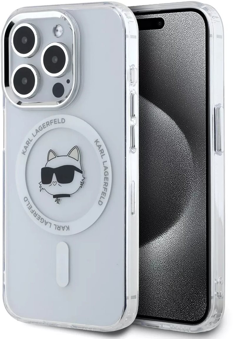 Karl Lagerfeld IML Choupette Head Metal Frame MagSafe iPhone 15 Pro...
