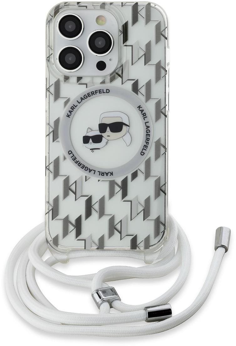 Karl Lagerfeld IML Monogram Crossbody K&CH Heads MagSafe Back Cover...