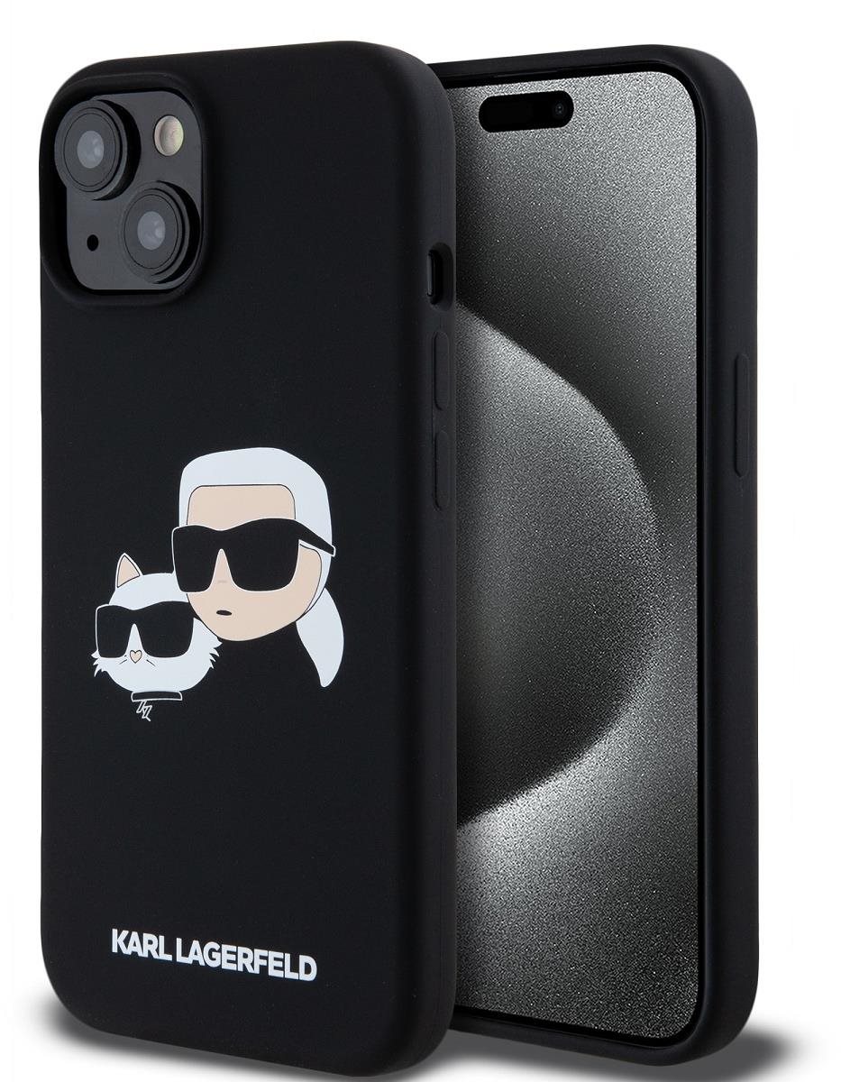 Karl Lagerfeld Liquid Silicone Double Heads MagSafe iPhone 15 Pro...