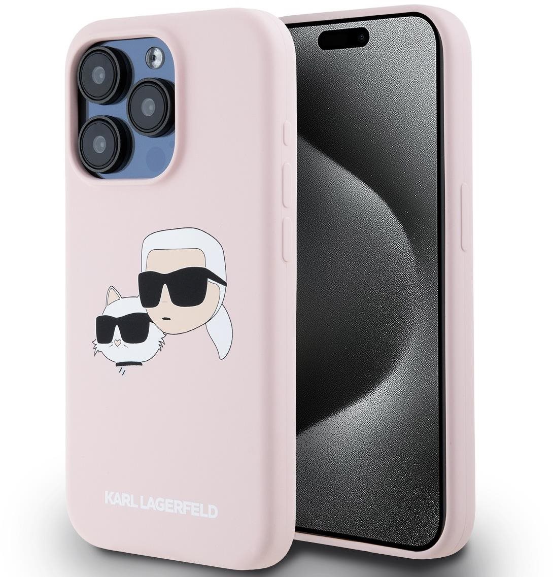 Karl Lagerfeld Liquid Silicone Double Heads MagSafe iPhone 15 Pro...