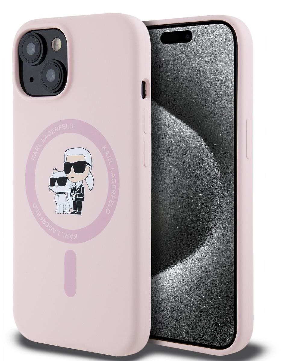 Karl Lagerfeld Liquid Silicone Karl and Choupette MagSafe iPhone 15...
