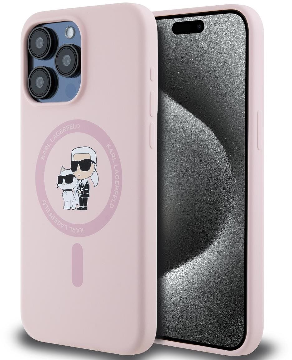 Karl Lagerfeld Liquid Silicone Karl and Choupette MagSafe iPhone 15...