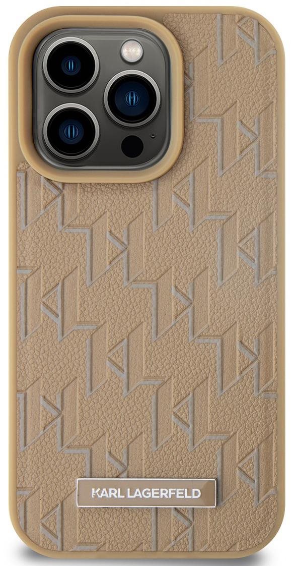 Karl Lagerfeld PU Leather Monogram Metal Logo iPhone 14 Pro Max...